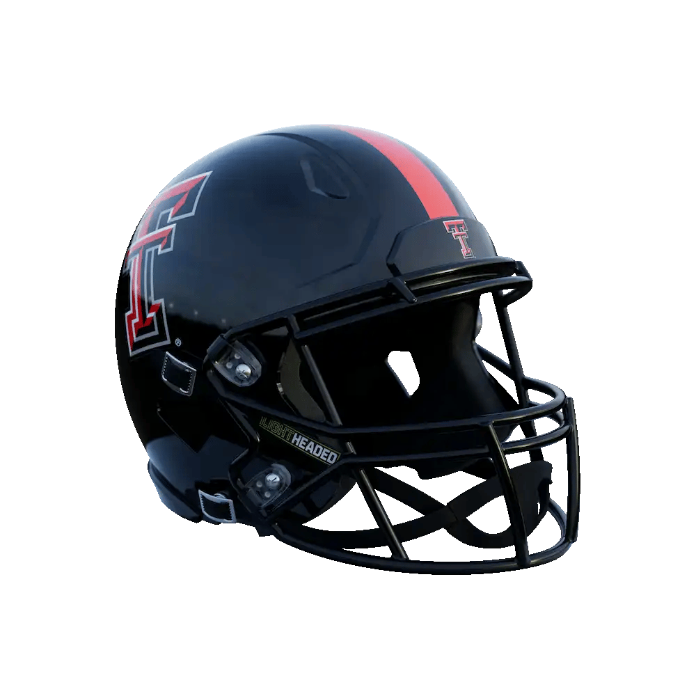 7da2d football helmet Texas Tech University Helmet