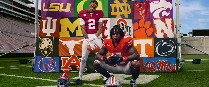 Collegiate Football Helmets