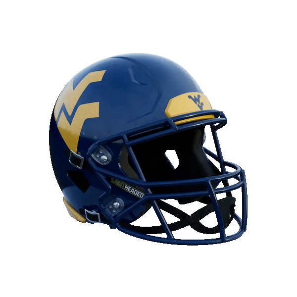 West Virginia University Helmet – LightHeaded
